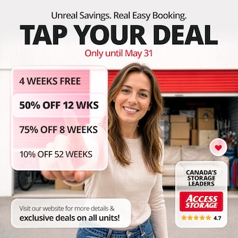 Access Storage - Oakville South Promotion